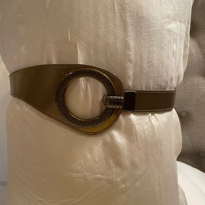 Art deco gold tone belt